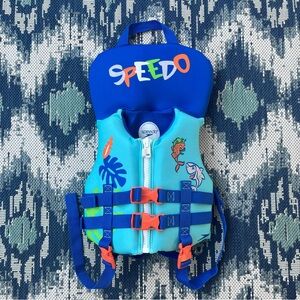 Speedo Infant Life Vest Up to 30lbs-Type II PFD Coast Guard Approved Float ☀️